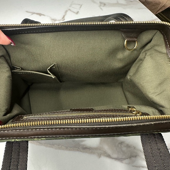 Louis Vuitton Josephine Mini Lin Handbag Green Vintage - Picture 9 of 11